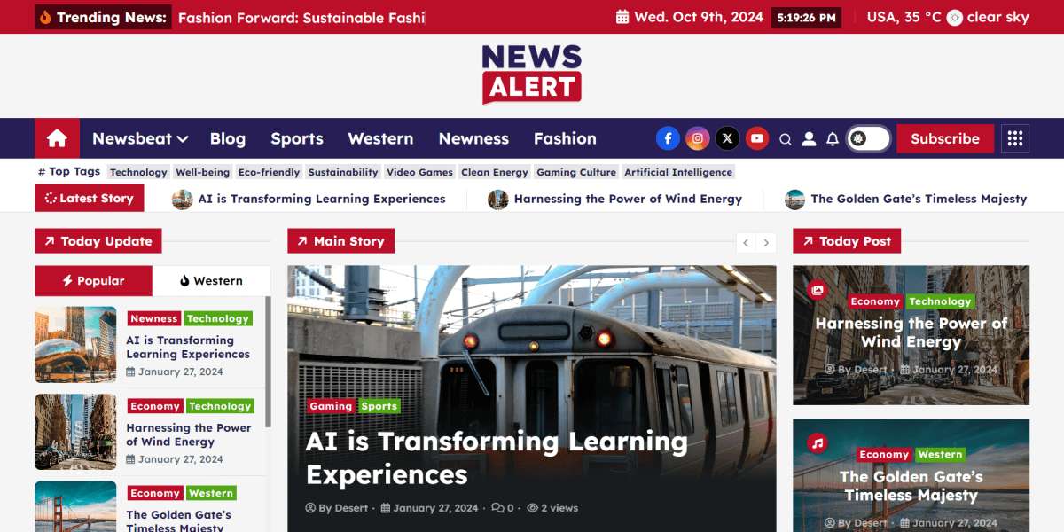 ニュースアラート