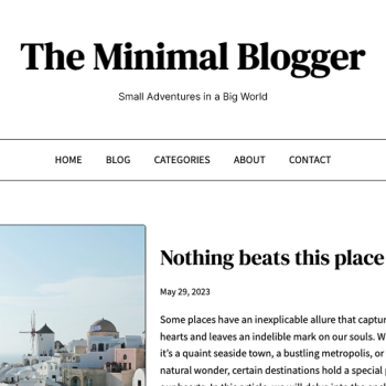 ミニマル・ブロガー